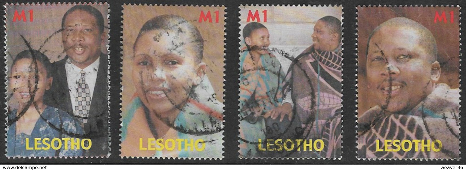 Lesotho SG1691-1694 2000 Royal Wedding Set 4v Complete Good/fine Used [37/30947/1D] - Lesotho (1966-...)
