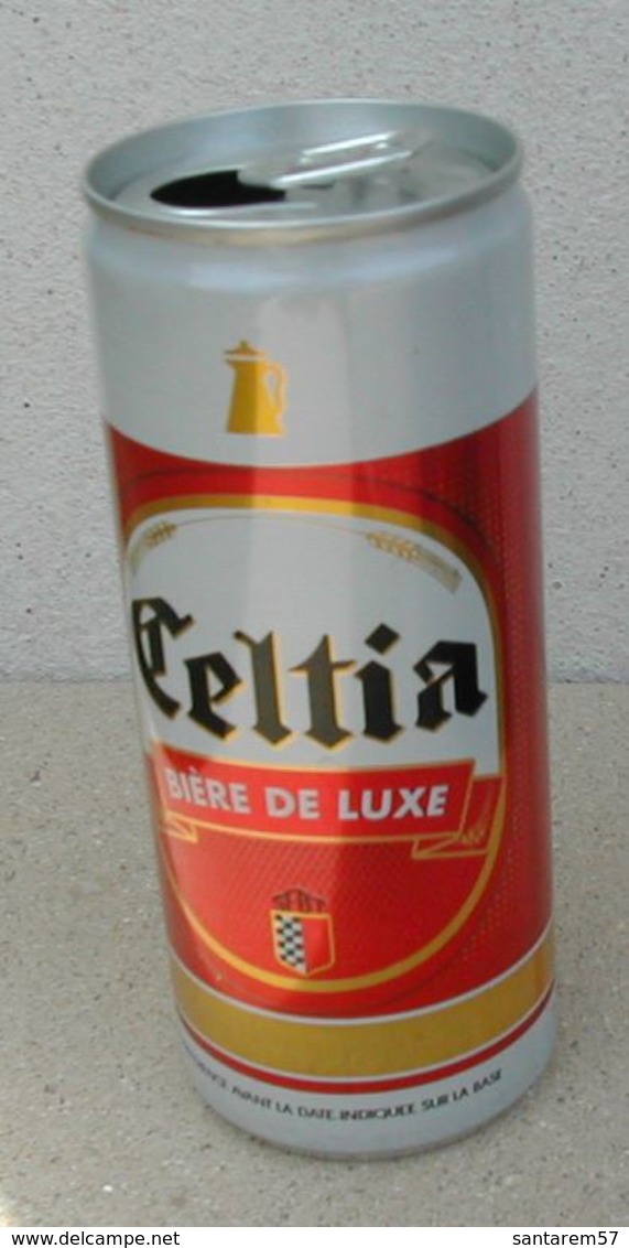 Cannette Vide Empty Can Celtia Bière De Luxe Tunisienne 24 Cl - Cannettes