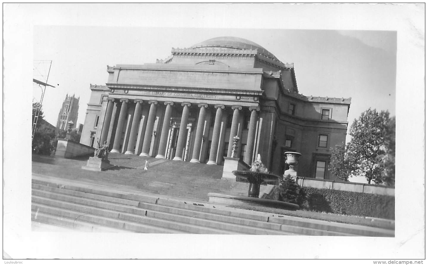 PHOTO ORIGINALE   NEW YORK 1948 BIBLIOTHEQUE DE COLUMBIA UNIVERSITY  PHOTO BOX ANNISTON ALABAMA - Orte