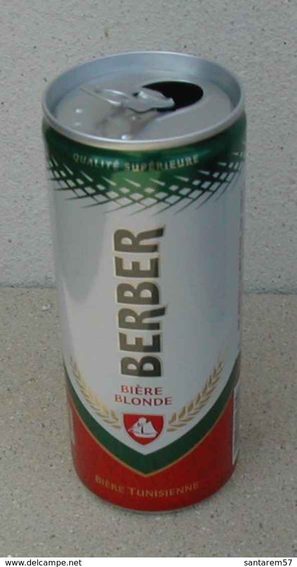 Cannette Vide Empty Can Berber Bière Blonde Tunisienne 24 Cl - Cans