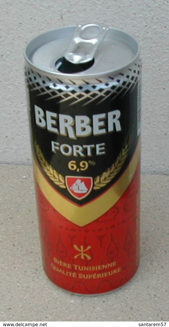 Cannette Vide Empty Can Berber Forte Bière Tunisienne Qualité Supérieure 24 Cl - Cannettes