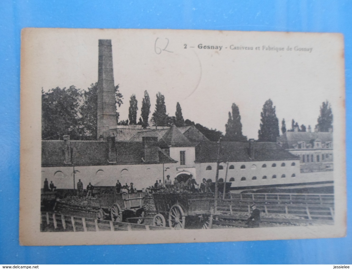 Carte Postale Gosnay Caniveau Et Fabrique De Gosnay - Artisanat