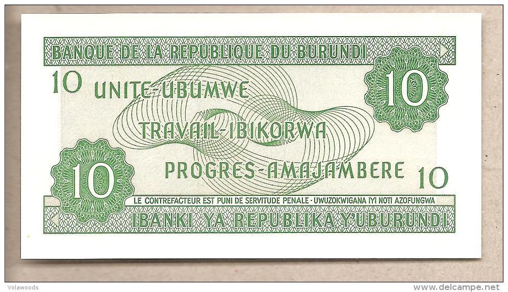 Burundi - Banconota Non Circolata FdS Da 10 Franchi P-33e.2 - 2007 - Burundi