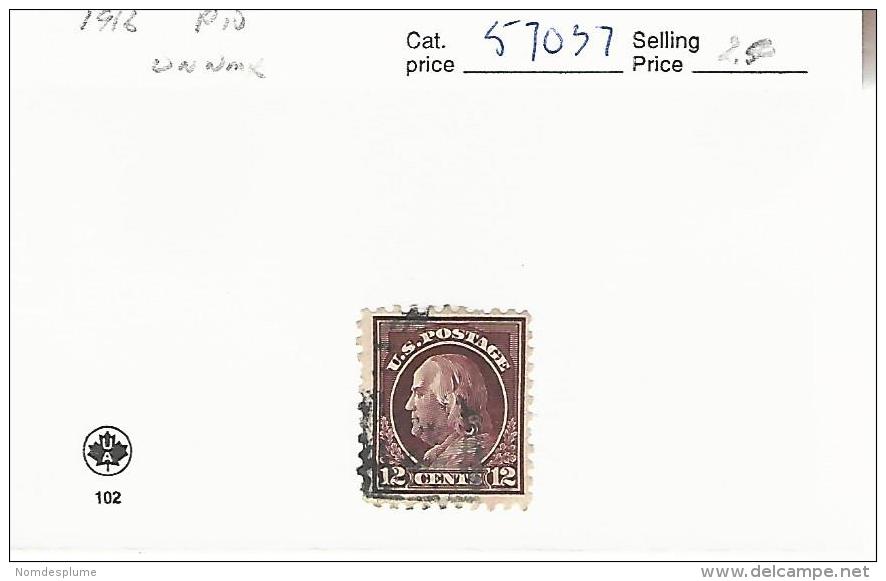 57037 ) USA  1916 Postmark Cancel - Usati