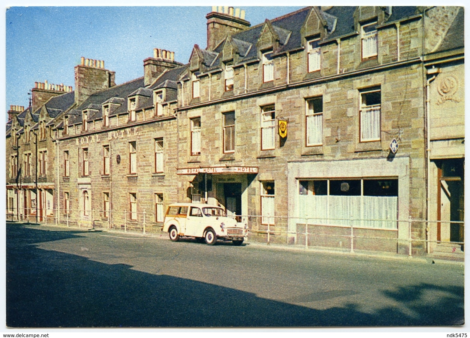 THURSO : ROYAL HOTEL / MORRIS TRAVELLER (10 X 15cms Approx.) - Caithness