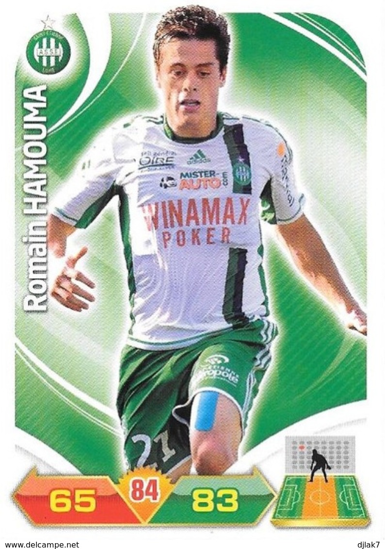 CARTE PANINI ADRENALYN XL LIGUE 1 SAISON 2012-13 – AS SAINT ETIENNE - ROMAIN HAMOUMA - Trading Cards