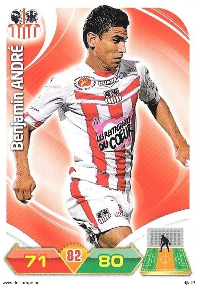 CARTE PANINI ADRENALYN XL LIGUE 1 SAISON 2012-13 – ATHLETIC CLUB AJACCIEN - BENJAMIN ANDRE - Trading Cards