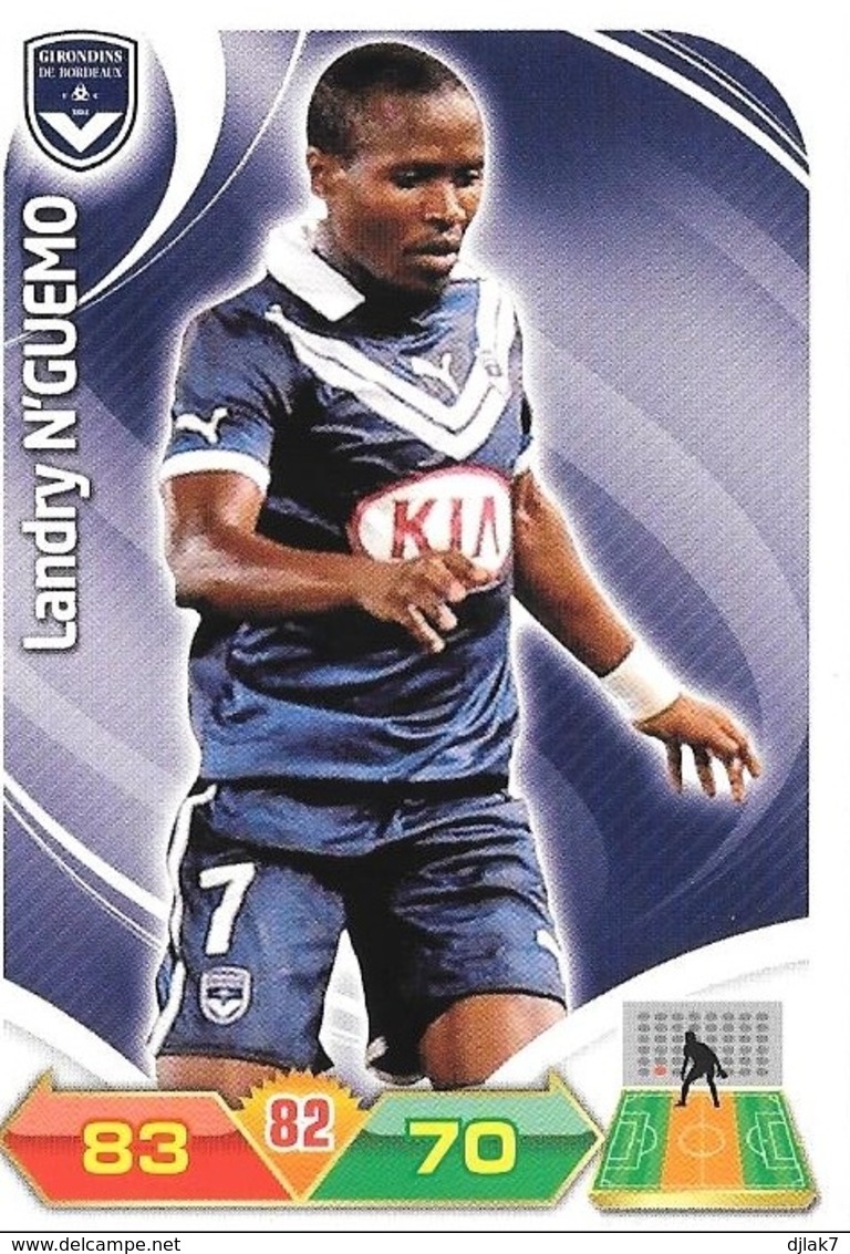 CARTE PANINI ADRENALYN XL LIGUE 1 SAISON 2012-13 – GIRONDINS DE BORDEAUX - LANDRY N'GUEMO - Trading Cards