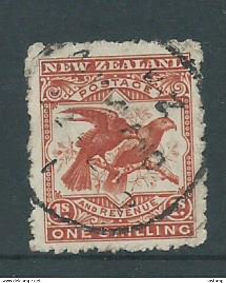 New Zealand 1899 1 Shilling Bird Definitive FU - Oblitérés