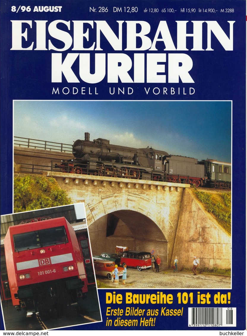 Eisenbahn Kurier 8/1996 Nr. 286: Die Baureihe 101 Ist Da! Erste Bilder Aus Kassel In Diesem Heft! - Cars & Transportation