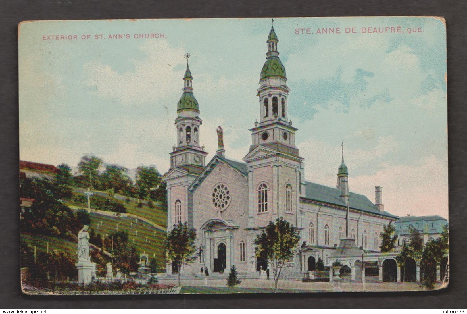 Exterior Of St An's Church, St Anne De Beaupre, Quebec - Used 1912 - Some Wear - Ste. Anne De Beaupré