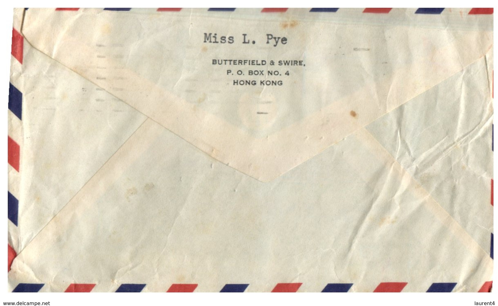 (20) Hong Kong To  Australia  Letter (1956) - Cartas & Documentos