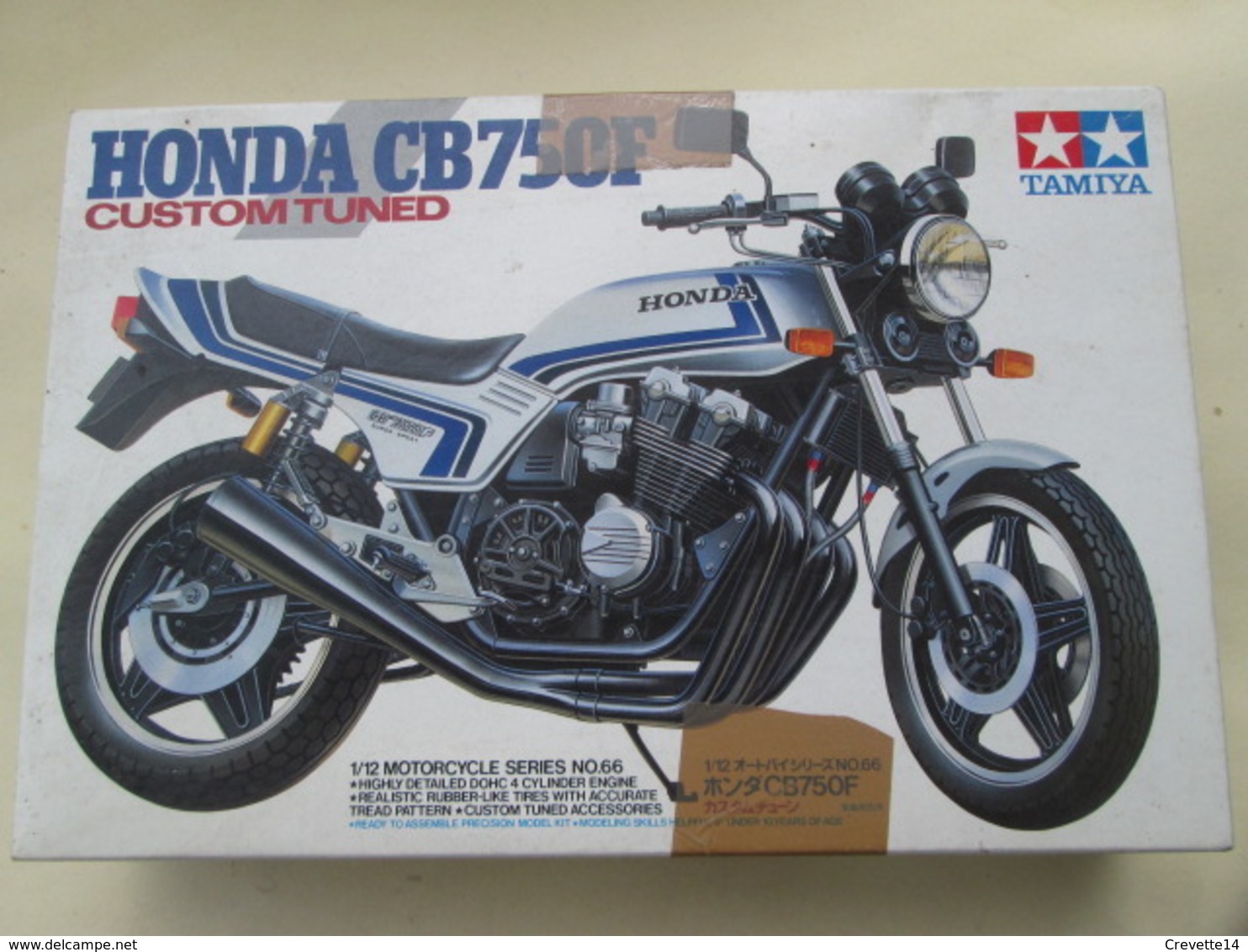 MAQUETTE A MONTER TAMIYA 1/12e / MOTO HONDA CB750F CUSTOM TUNED Complète Non Commencée - Motorcycles