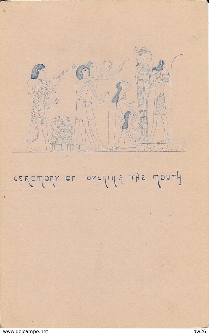 Egypte - Ceremony Of Opening The Mouth (cérémonie D'ouverture De La Bouche) - Illustration, Carte N° 27207 Non Circulée - Other & Unclassified