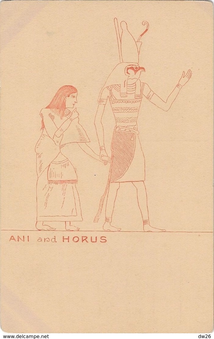 Egypte - Scribe Ani And Horus - Illustration, Carte N° 27207 Non Circulée - Autres & Non Classés