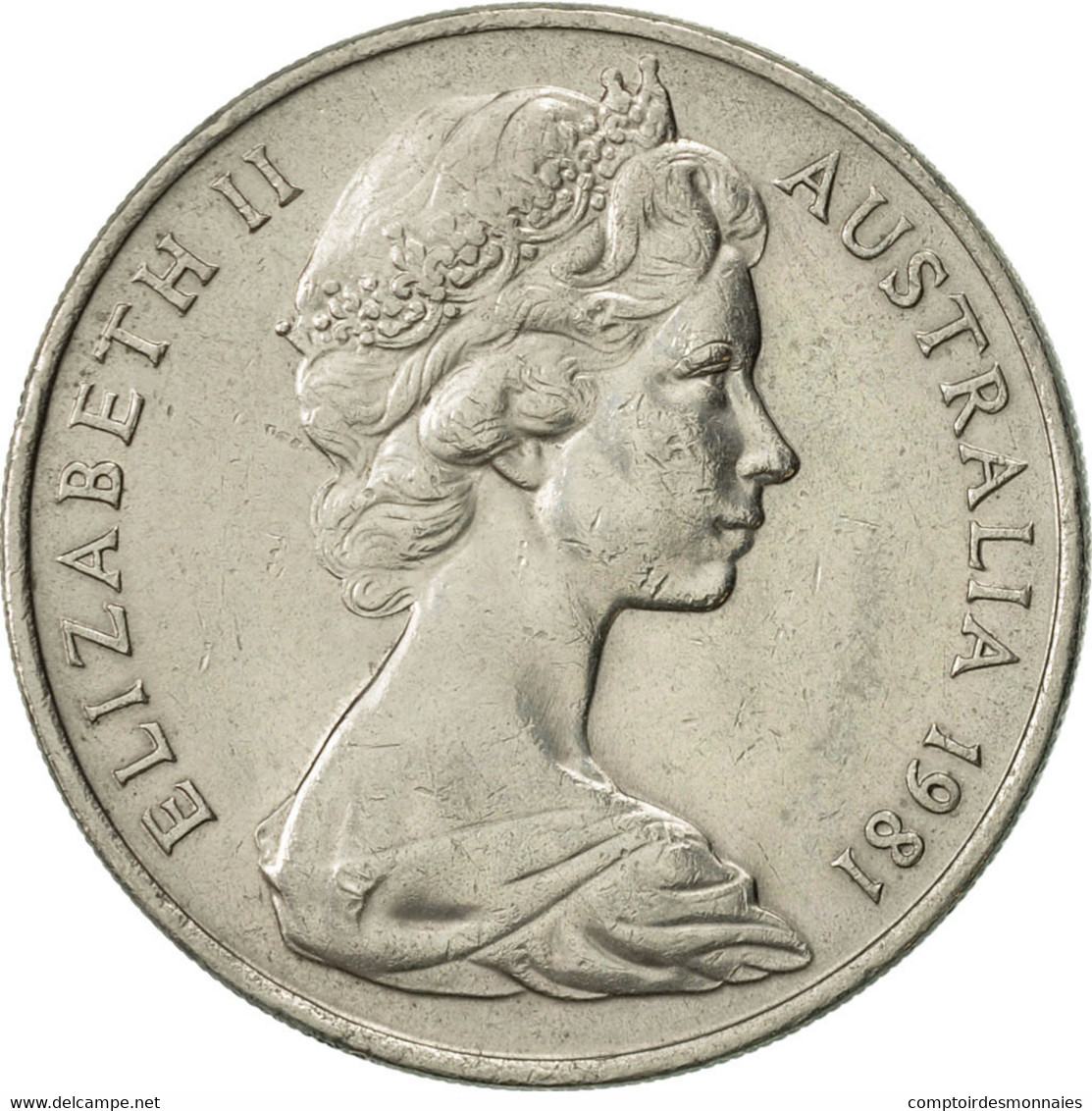 Monnaie, Australie, Elizabeth II, 20 Cents, 1981, TTB+, Copper-nickel, KM:66 - 20 Cents