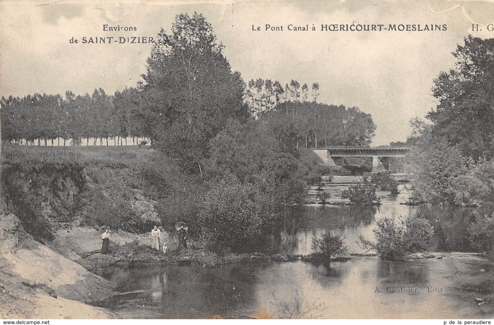 CPA 52 LE PONT CANAL A HOERICOURT MOESLAINS - Autres & Non Classés