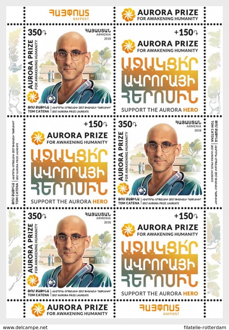 Armenië / Armenia - Postfris / MNH - Sheet Aurora Prize 2018 - Armenië