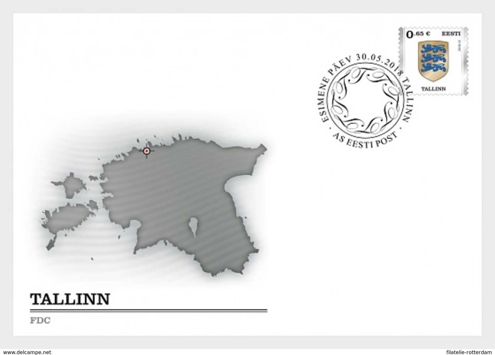 Estland / Estonia - Postfris / MNH - FDC Wapenschild Tallinn 2018 - Estland