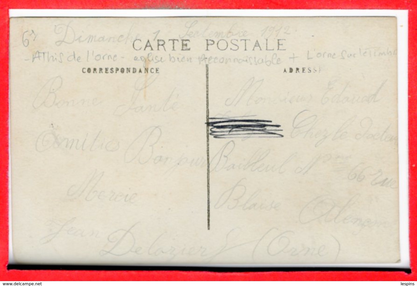 61 - ATHIS De L'ORNE --  Carte Photo - RARE - Athis De L'Orne