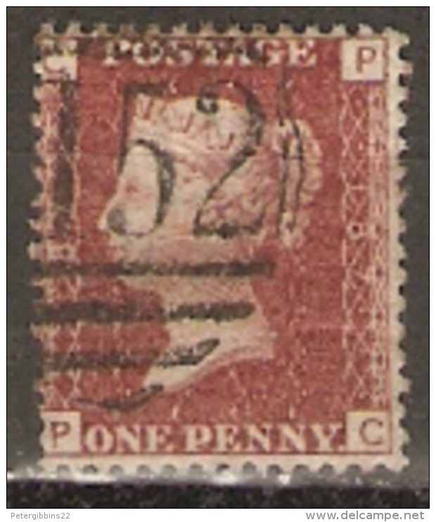Great Britain 1858  1d Red  Plate  187 Fine Used - Used Stamps