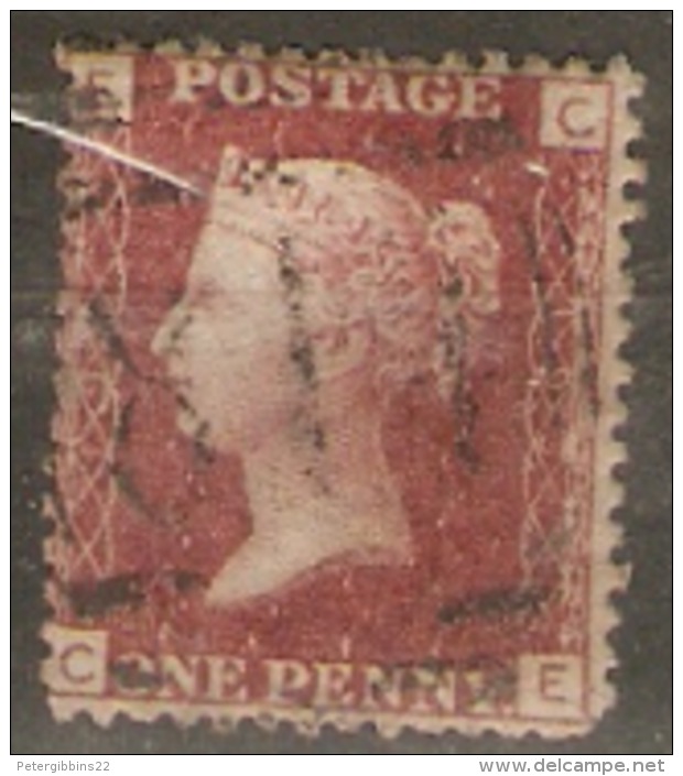 Great Britain 1858  1d Red  Plate  193 Fine Used - Used Stamps