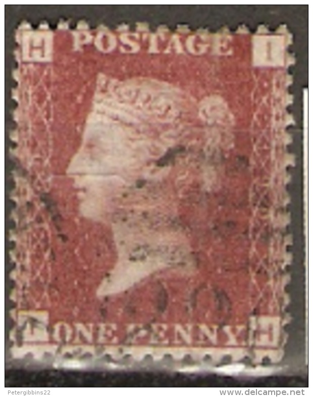 Great Britain 1858  1d Red  Plate  199 Fine Used - Used Stamps