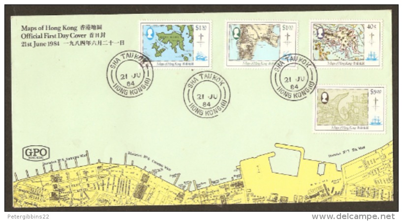 Hong Kong  1984  Maps Of Hong Kong  FDC - FDC