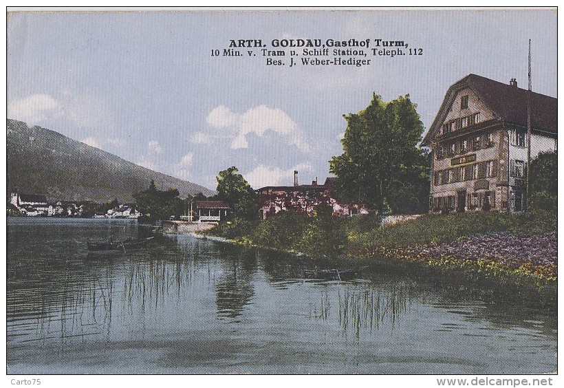 Suisse - Arth - Goldau - Gasthof-Turm - Débarcadère Bâteau - Schiff Station - Arth