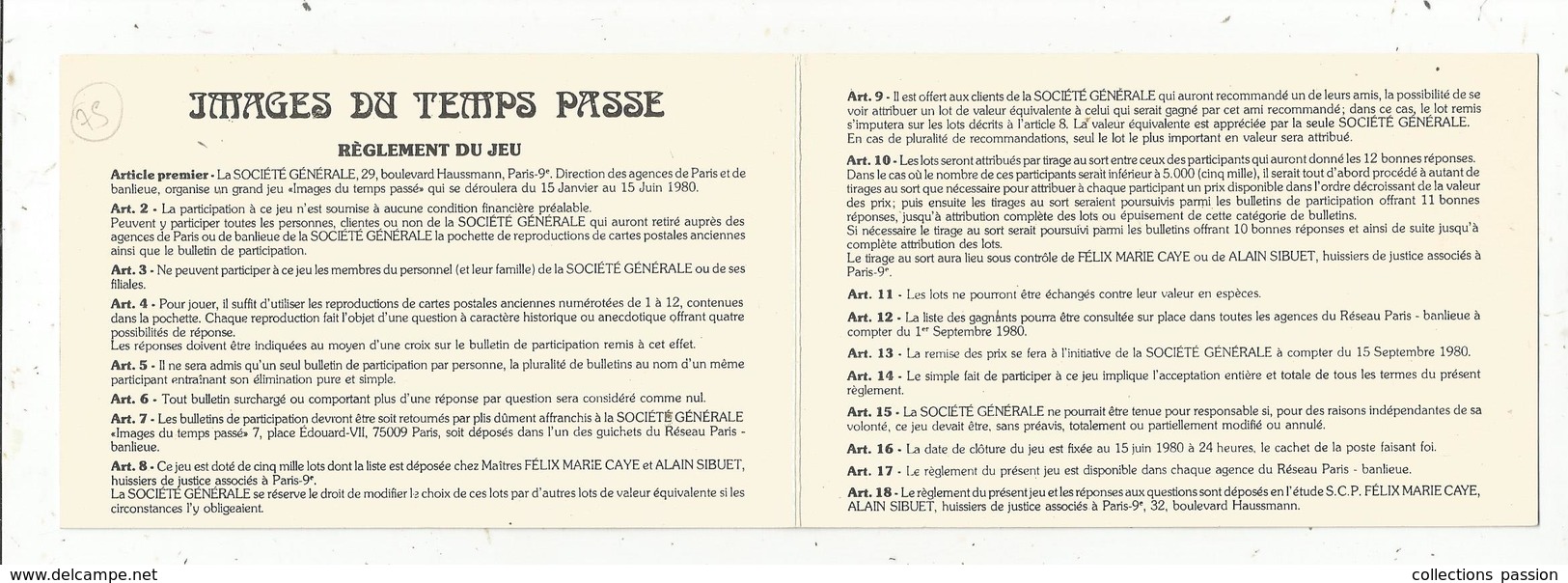Double Cp Panoramique , Publicité , Jeu , IMAGES DU PASSE , 1980 , Paris , Boulevard Des Italiens, 2 Scans - Pubblicitari