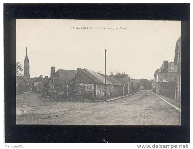 35 La Guerche Le Faubourg De Vitré édit. Sorel Pblicité Garage Pirault , Rare - La Guerche-de-Bretagne