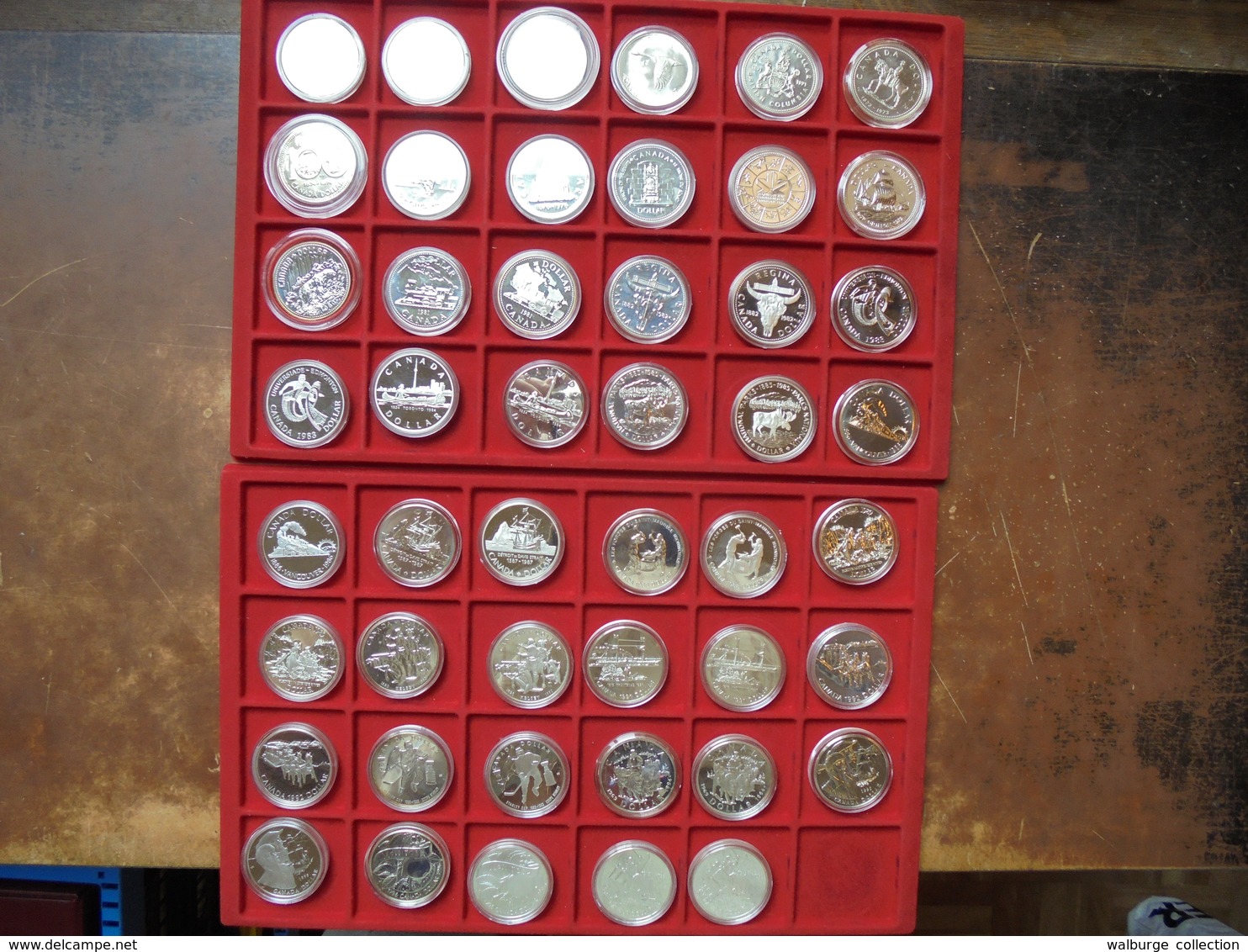 COLLECTION CANADA 47 MONNAIES ARGENT( 1 KILO 320 SOUS CAPSULES) ENTRE 1939 ET 1997. - Lots & Kiloware - Coins