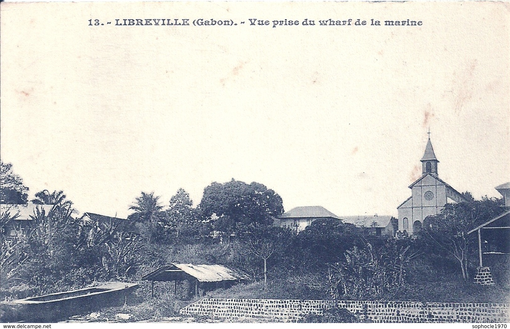 GABON - LIBREVILLE - Vue Prise Du Wharf De La Marine - Gabon