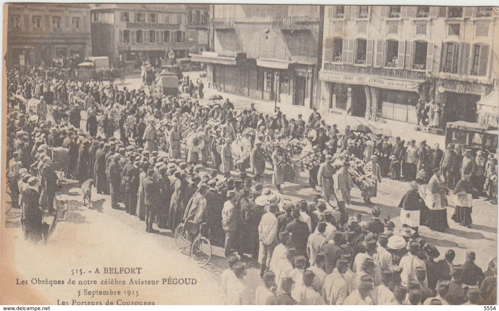 90  Belfort  Obseques De L Aviateur Pegoud - Belfort - Ville