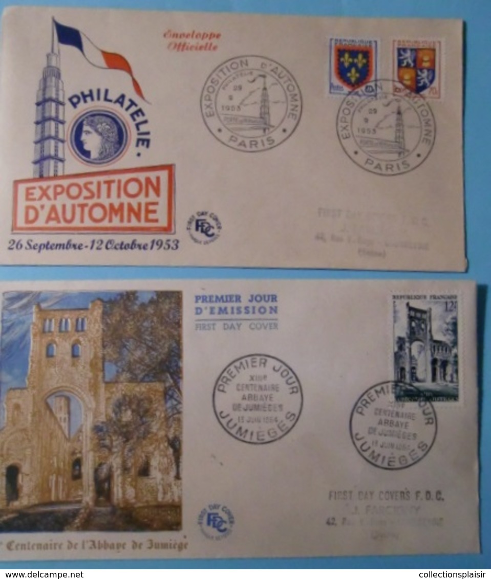 LIQUIDATION + DE 400 FDC ET DOCUMENTS FEUILLETS NOMBREUX THEMES A SAISIR/gros Carton - Sammlungen