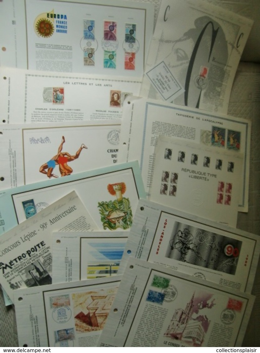 LIQUIDATION + DE 400 FDC ET DOCUMENTS FEUILLETS NOMBREUX THEMES A SAISIR/gros carton