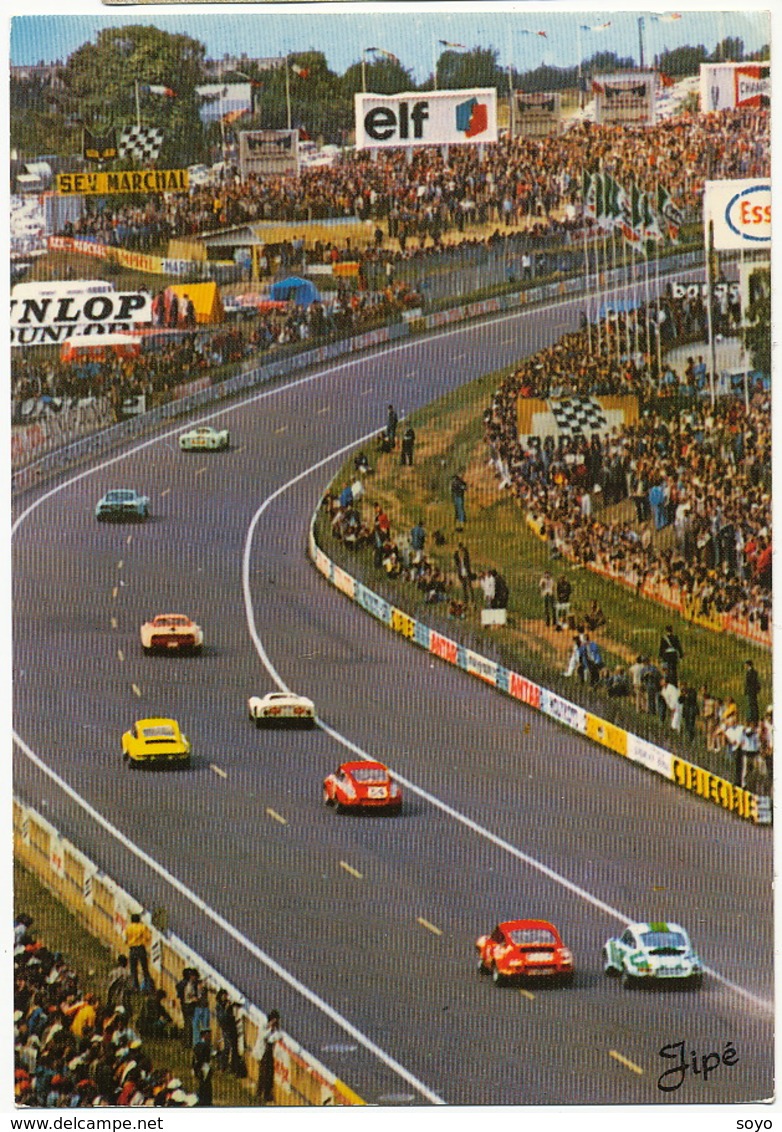 Le Mans Circuit Des 24 Heures Format 10/15 Porshe Elf Dunlop Esso - Le Mans