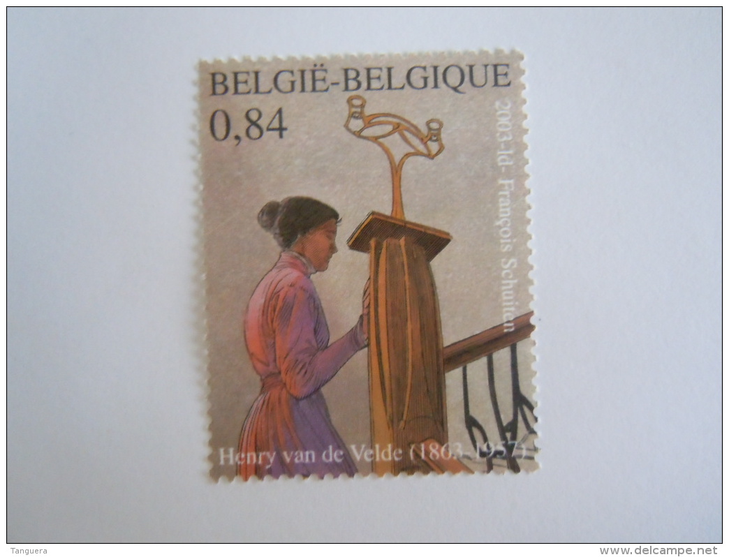 België Belgique 2003 Henry Van De Velde Architecte Architect Art Nouveau Cob 3149 Yv 3142 MNH ** - Nuovi