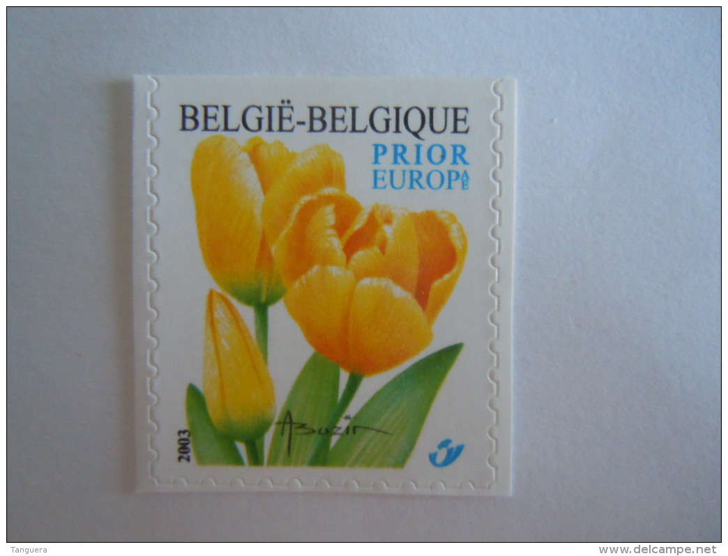 België Belgique 2003 Bloemen Tulpen Fleurs Tulipes Timbre De Carnet 3223 Yv 3212 MNH ** - Unused Stamps