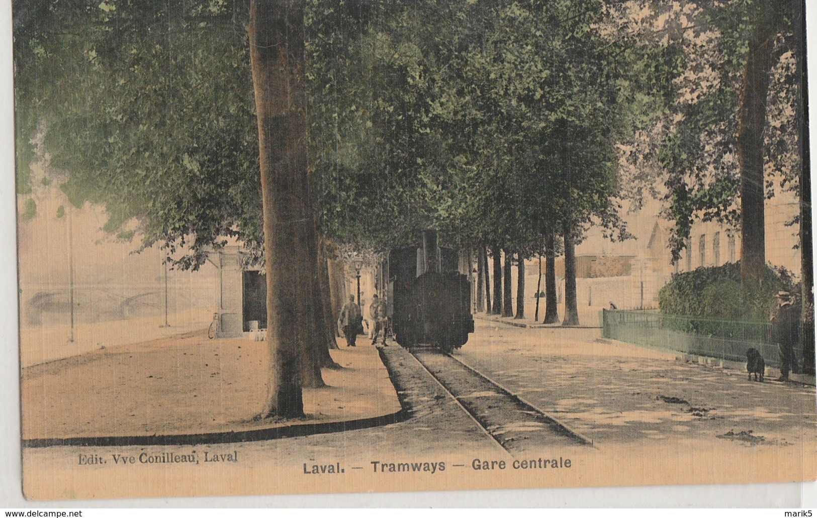 LAVAL- Tramways - Gare Centrale - Gares - Avec Trains