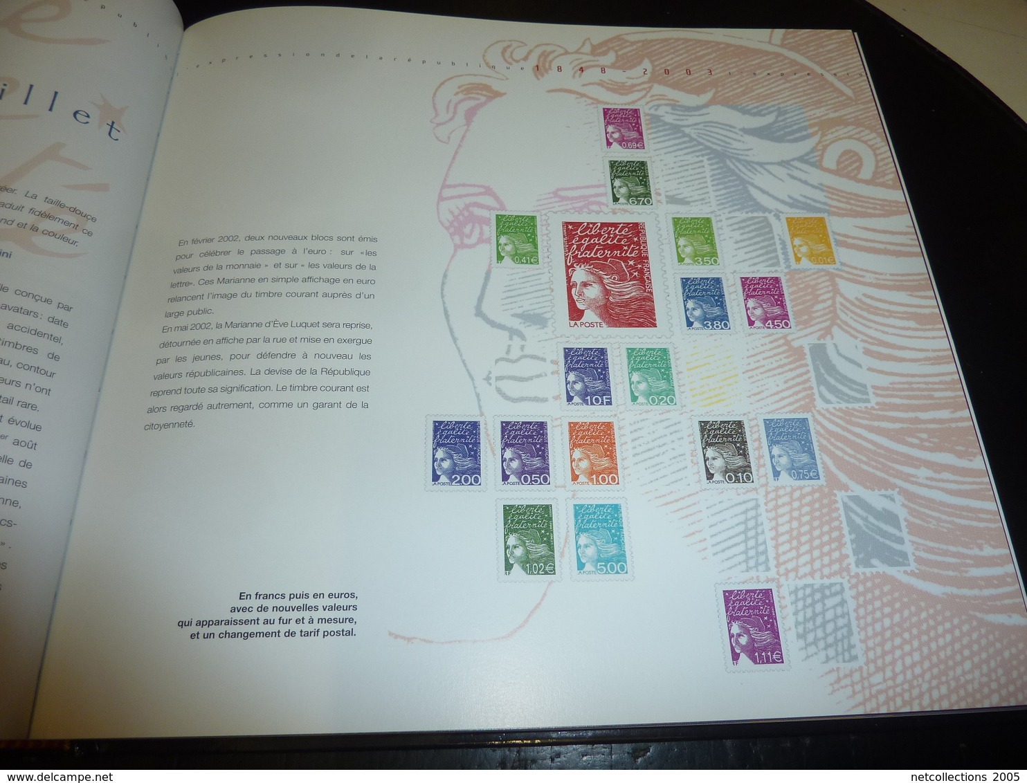 LE TIMBRE POSTE FRANCAIS - IMPRESSIONS EXPRESSIONS : Préface de Max Gallo - avec planche de timbre inédite a l'intérieur