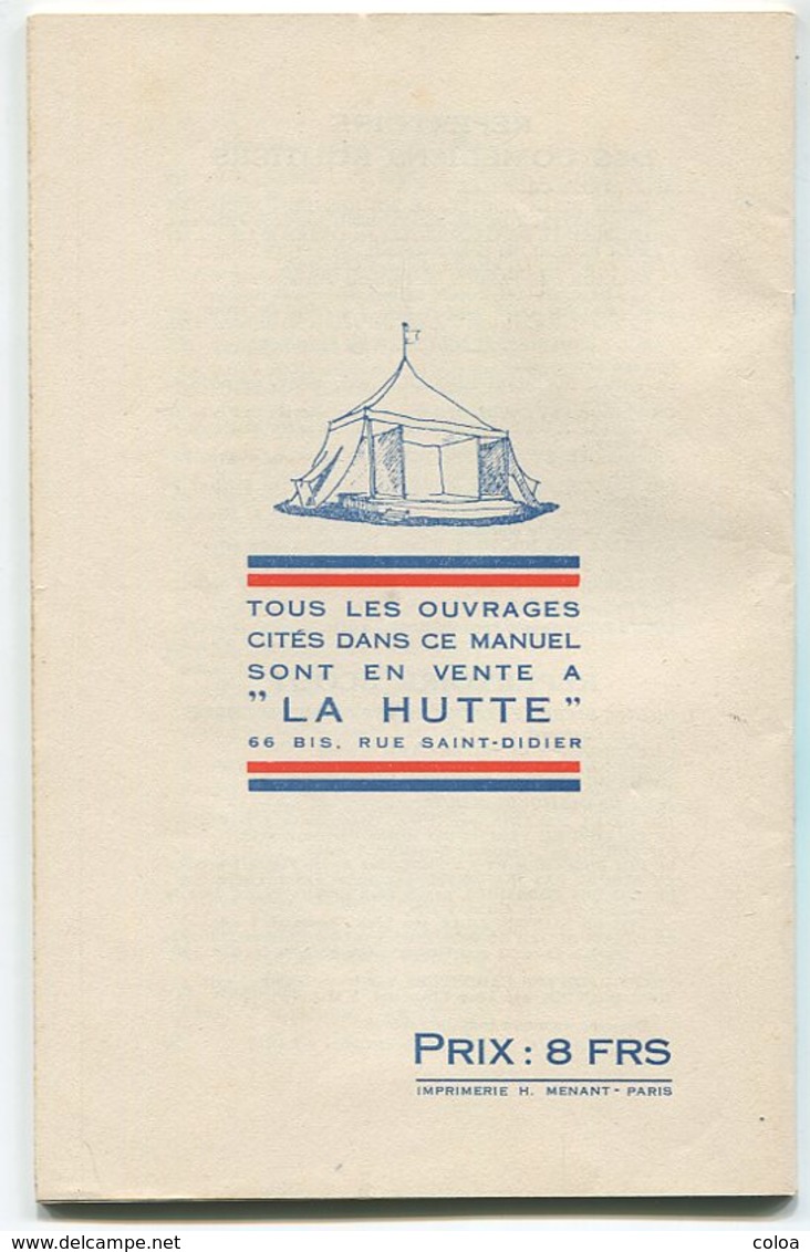 Scoutisme Théâtre La Hutte Léon CHANCEREL Manuel D’art Dramatique Scout 1939 - 1901-1940