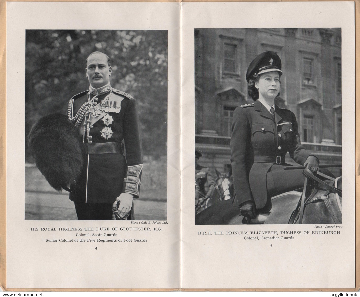 KING GEORGE 6TH TROOPING THE COLOUR BIRTHDAY PRINCESS ELIZABETH 1949 - British Army