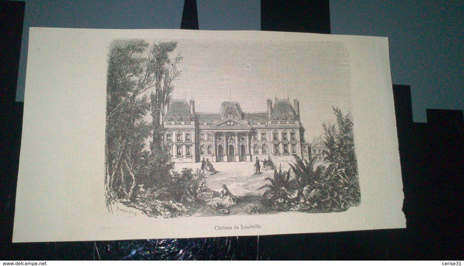 Gravure - Château De LUNEVILLE - Manifesti