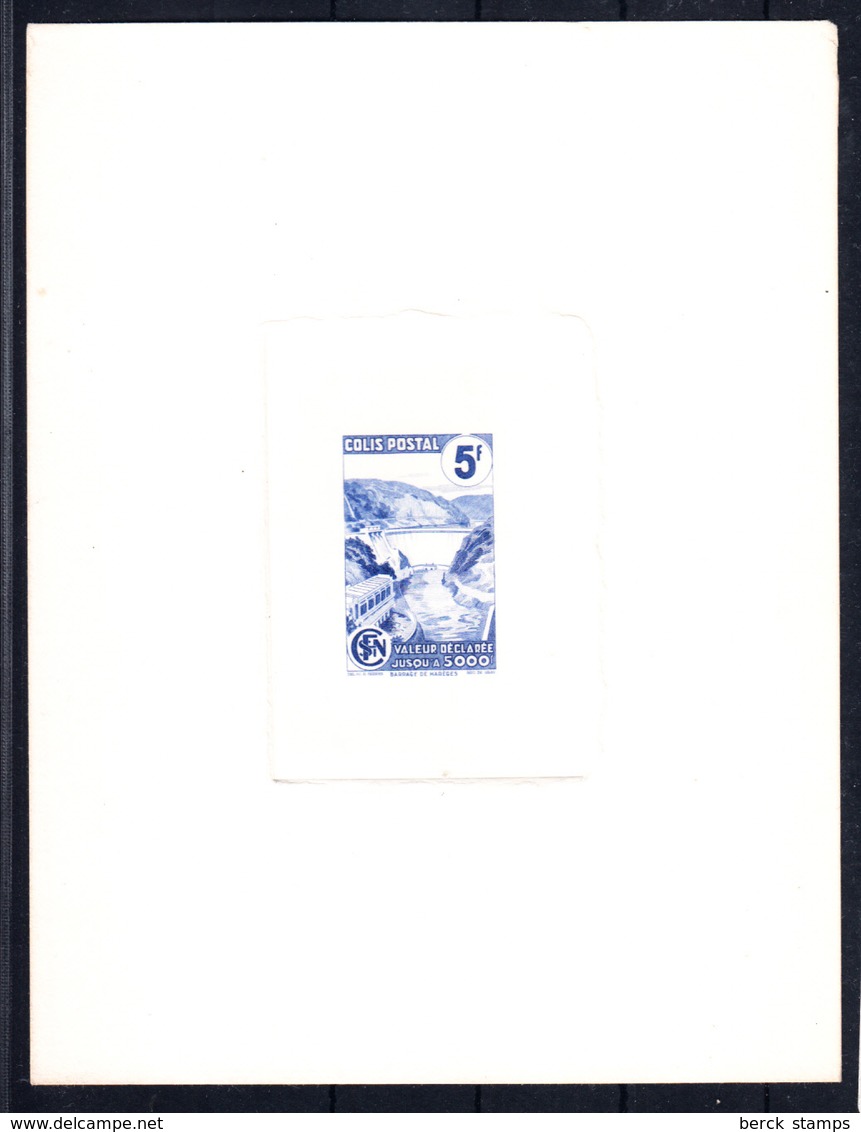 FRANCE - COLIS POSTAUX - N°Y217A/M 207AF - BARRAGE - EPREUVE D'ARTISTE EN BLEU - COTE 825€. - Other & Unclassified