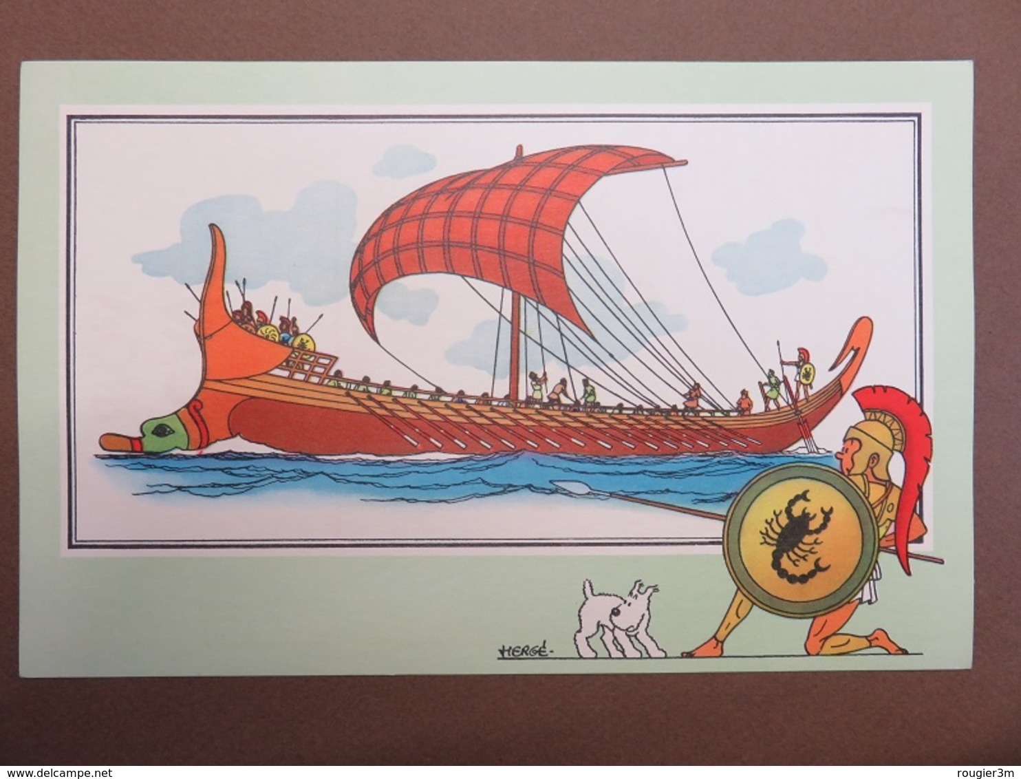 201 - Voir Et Savoir - Hergé - Collection Chèque Tintin - Marine - N° 9 - Galère Grecque - Antiquité - Chromos