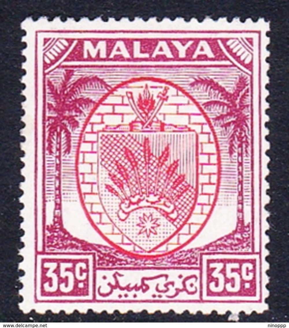 Malaysia-Negri Sembilan SG 57 1952 Arms, 35c Scarlet And Purple, Mint Hinged - Negri Sembilan