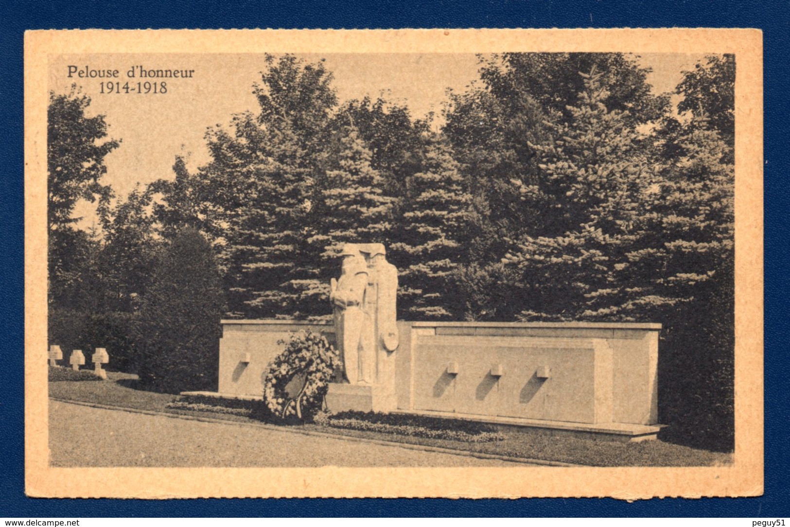 Eupen. Cimetière D' Honneur. Heldendenkmal 1914-18 ( Sculpteur Raoul Lambeau 1931). 1947 - Eupen