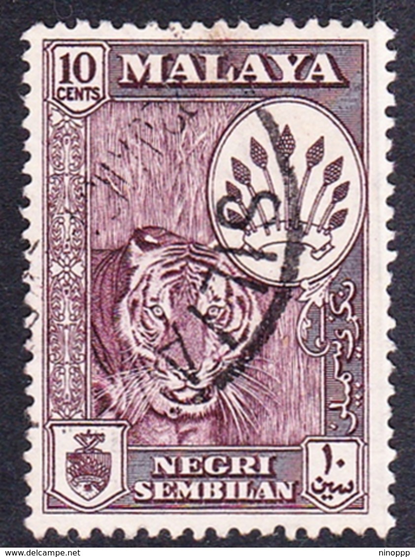 Malaysia-Negri Sembilan SG 73 1957 10c Purple, Used - Negri Sembilan