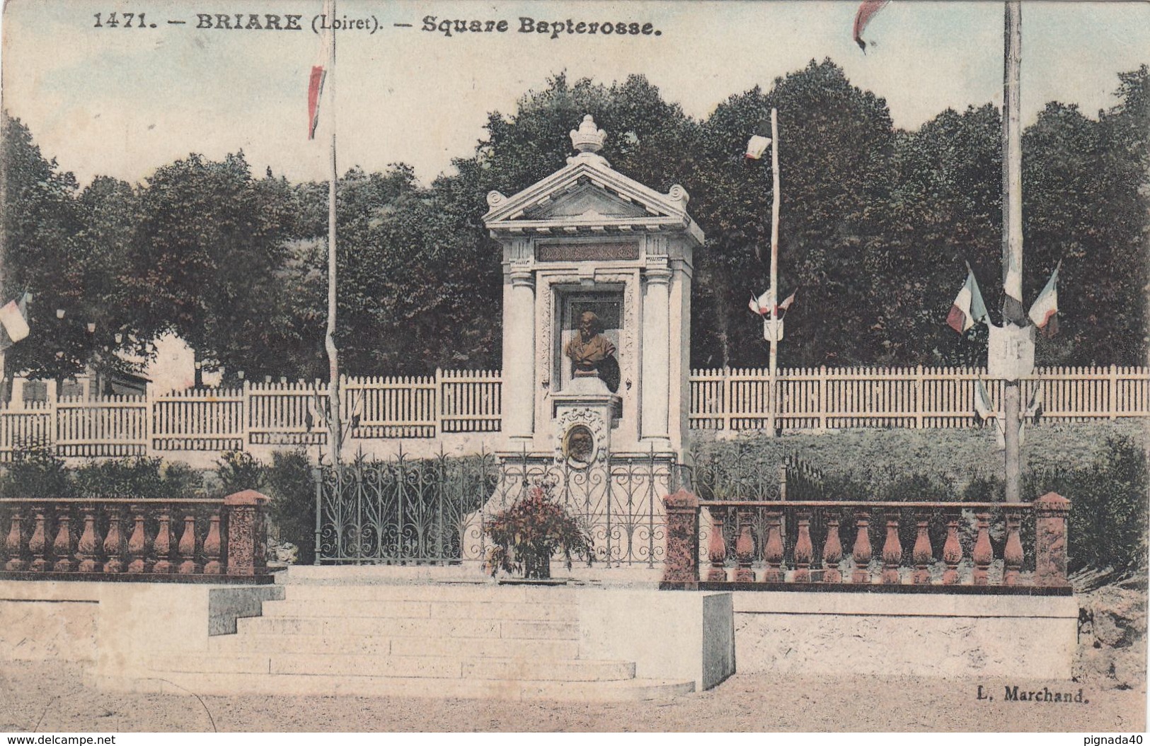 Cp , 45 , BRIARE , Square Bapterosse - Briare